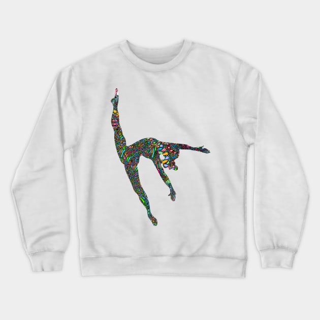 Ballerina Girl dancesilhouette dance Crewneck Sweatshirt by joyjeff